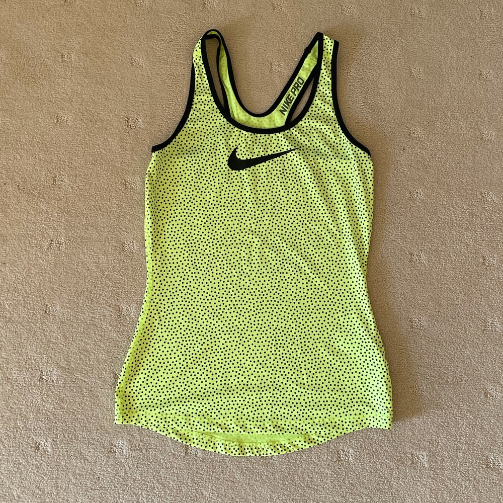 Polkadot Nike Pro Racerback Top